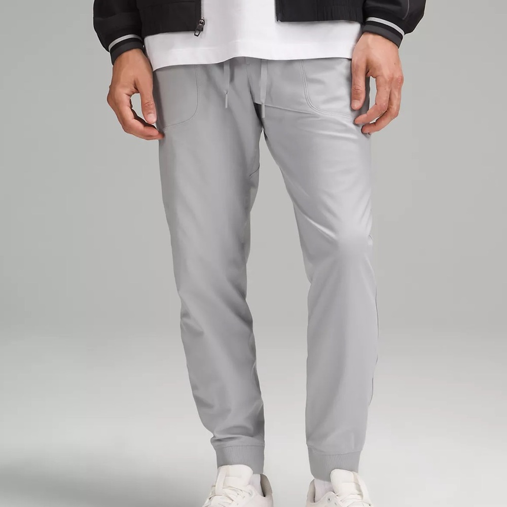 lululemon athletica ABC Skinny Fit Light Gray Joggers